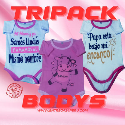 TriPack Bodys Pivody Estampados